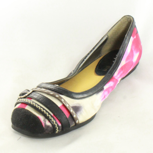 Madden Girl Shoes - MADDEN GIRL Satin Floral Print Ballet Flats